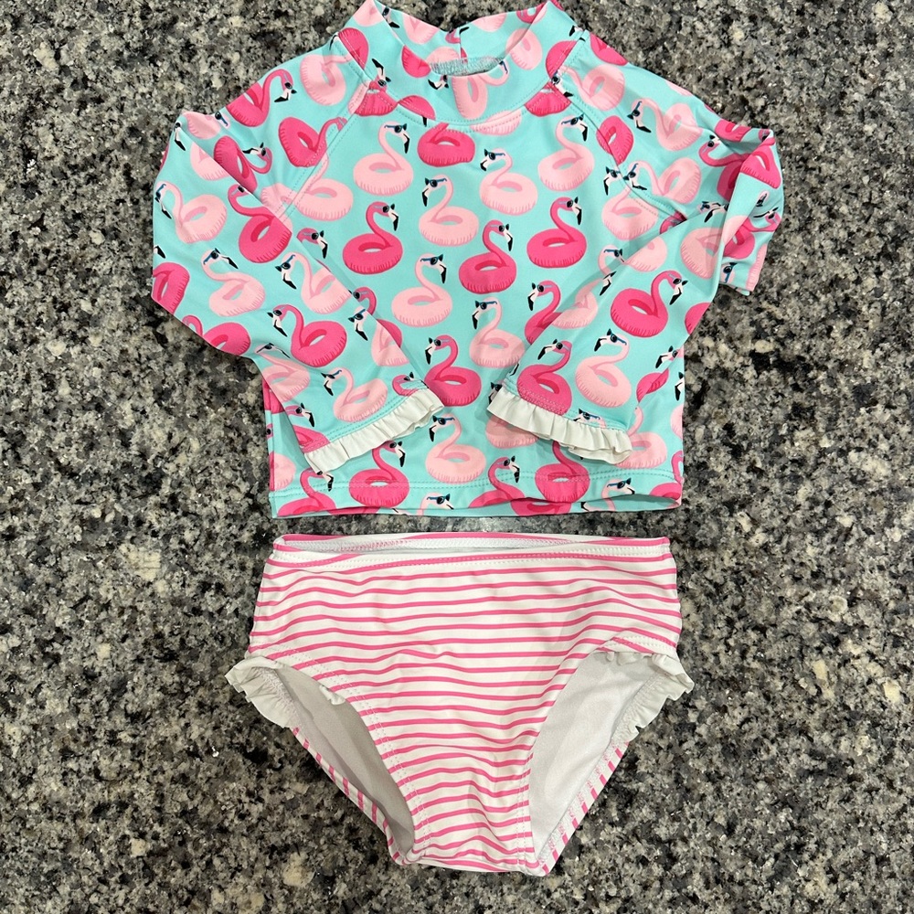 Janie & Jack 2 Piece Swimsuit - 12-18 Months